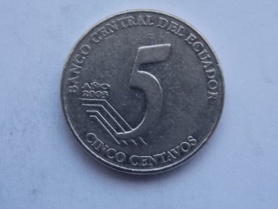 5 CENTAVOS 2003 ECUADOR foto