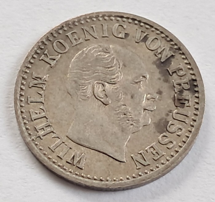 Germania ( Prusia) , &frac12; Silbergroschen 1870 A , William I
