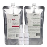 Kit Indreptare Par Permanenta iStraight Max, 400ml, pt. Par Gros/Rezistent + Spray Termic Ceramide si Keratina Lichida