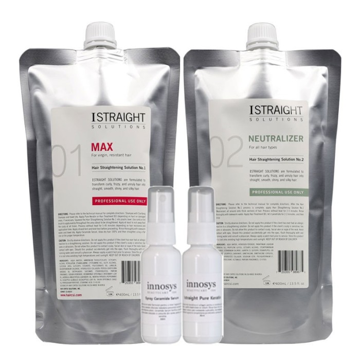Kit Indreptare Permanenta Pentru Par Gros, Rezistent Istraight 400 ml