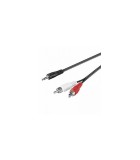 Cablu tata Jack 3.5 mm stereo la 2x RCA tata 10m Goobay