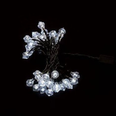 Ghirlanda luminoasa forma de diamant 40 LED-uri albe lumina rece WELL