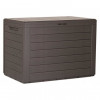 Lada depozitare de gradina, maro inchis, 78x44x55 cm, Woodebox, Prosperplast