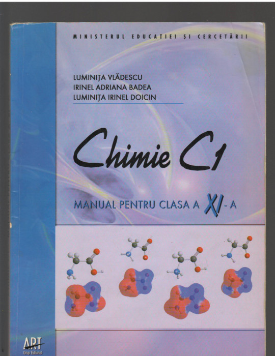 C10514 - CHIMIE C1, MANUAL CLASA a XI-a - LUMINITA VLADESCU