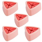 Cumpara ieftin Set 5 Suporti pentru Prosop de Baie sau Bucatarie, Impermeabili si Autoadezivi cu Sistem Push Free, Montare pe Perete, 5 x 2.3 cm, Roz