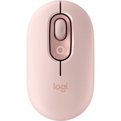 Mouse wireless Logitech Pop Emoji, Bluetooth, Rose foto