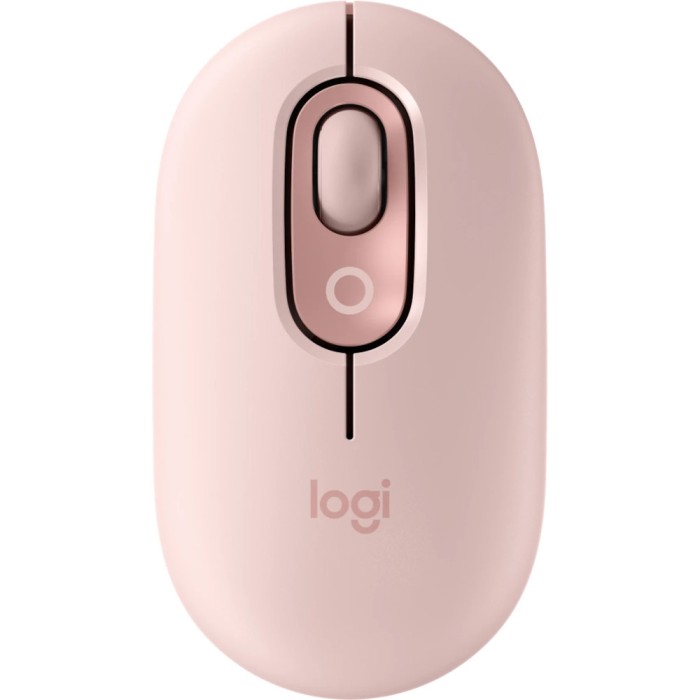 Mouse wireless Logitech Pop Emoji, Bluetooth, Rose