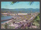CPIB 23599 CARTE POSTALA - HIDROCENTRALA PORTILE DE FIER, CIRCULATA, 1978, STAMPILE, TIMBRU