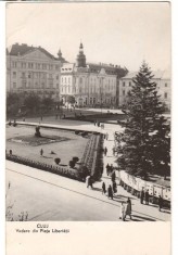 CPIB 22722 - CARTE POSTALA - CLUJ. VEDERE DIN PIATA LIBERTATII, RPR