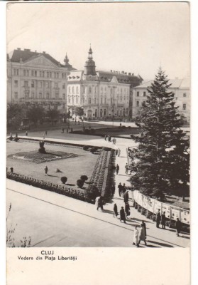 CPIB 22722 - CARTE POSTALA - CLUJ. VEDERE DIN PIATA LIBERTATII, RPR foto