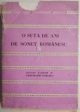 O suta de ani de sonet romanesc &ndash; Gheorghe Tomozei