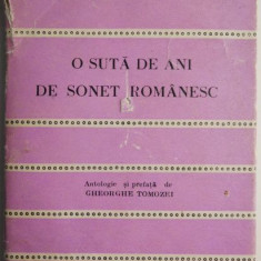 O suta de ani de sonet romanesc – Gheorghe Tomozei