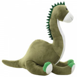 VidaXL Jucărie dinozaur Brontosaurus, verde, pluș