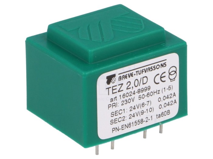 Transformator &icirc;ncapsulat PCB 2VA 230V 24V