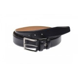 Curea barbati eleganta, din piele naturala, bluemarin 3.5 cm - DR1551BLM
