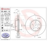 Set disc frana Mercedes Clasa C (W204) 01.07-01.15, Clasa E (W212) 01.09-12.16, Clasa E Convertible (A207) 01.10-12.16, Clasa E Coupe (C207) 01.09-12, BREMBO