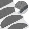 VidaXL Covorașe scară autoadezive 20 buc Gri 65x22,5x3,5 cm