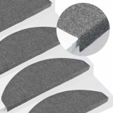 vidaXL Covorașe scară autoadezive 20 buc Gri 65x22,5x3,5 cm