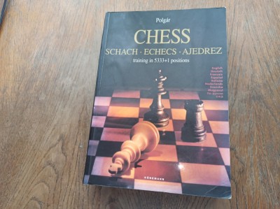Chess training in 5333+1 positions * CARTE 1994 ** 1104 PAGINI *** FORMAT PESTE A4 foto