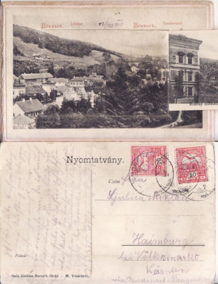 Borsec , Borszek (Harghita) - leporello-carnet 10 minivederi-rara foto