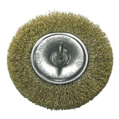 Perie sarma alama tip circular cu tija 75mm foto
