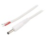 Cablu Alimentare DC Alb 0,5m 4,0/1,7 mm