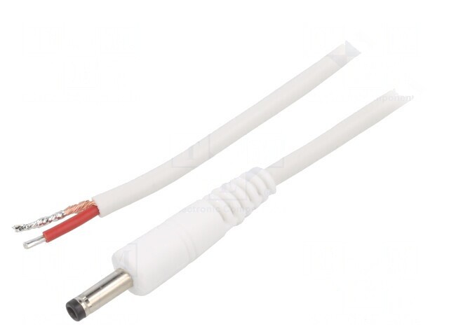 Cablu Alimentare DC Alb 0,5m 4,0/1,7 mm