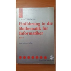 Einfuhrung in die mathematik fur informatiker- G. Baron, P. Kirschenhofer
