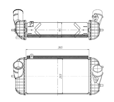 NRF 309066 Intercooler, compresor foto