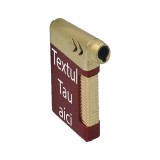 Bricheta Metalica cu Gaz, Antivant, Model Frontal, Reincarcabila, Rosie, Cutie, Personalizata