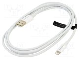Cablu USB 2.0 Apple Lightning - VENTION, 1.5m, USB A nichelat