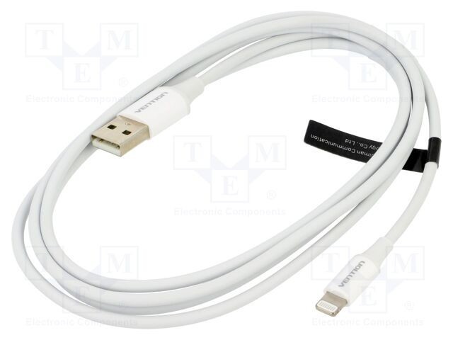 Cablu USB 2.0 Apple Lightning - VENTION, 1.5m, USB A nichelat