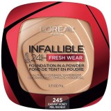 Pudra de fata, Loreal, Infallible 24H Fresh Wear, Foundation In A Powder, 245 Radiant Honey, 9 g, L&#039;Oreal