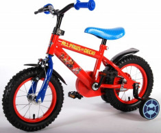 Bicicleta pentru baieti 12 inch cu roti ajutatoare Paw Patrol foto