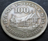 Moneda exotica 100 RUPII (Rupiah) - INDONEZIA / INDONESIA, anul 1978 *cod 2753
