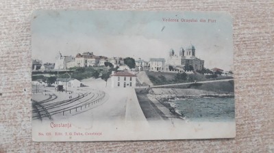Constanta - Vederea orașului din port. foto