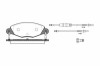 Placute frana Citroen C5 1 (Dc), C5 2 (Rc) SRLine parte montare : Punte fata