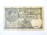 Rara! Belgia 5 Francs 02.02.27(data foarte rara) seria:263330,bancnota din imagini