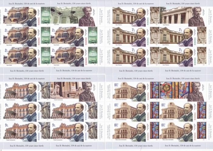 ROMANIA 2021 - ION BERINDEI, MINICOLI, MNH - LP 2329