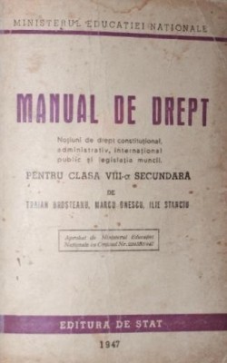 MANUAL DE DREPT foto