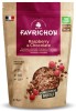 Musli Crocant BIO Favrichon cu Zmeura si Ciocolata, Fara Gluten, Cereale, Produs Franta