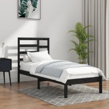 Cumpara ieftin Cadru de pat, negru, 100x200 cm, lemn masiv