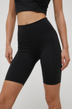 Adidas Performance pantaloni scurți de antrenament Optime H64227 femei, culoarea negru, neted, high waist