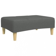 Taburet, gri inchis, 77x55x31 cm, material textil foto
