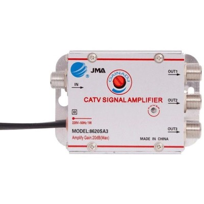 Amplificator semnal TV, splitter cu 3 iesiri 20dB foto