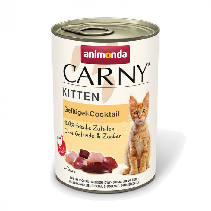 Animonda Carny Kitten - cocktail de carne de pasăre de curte 400 g