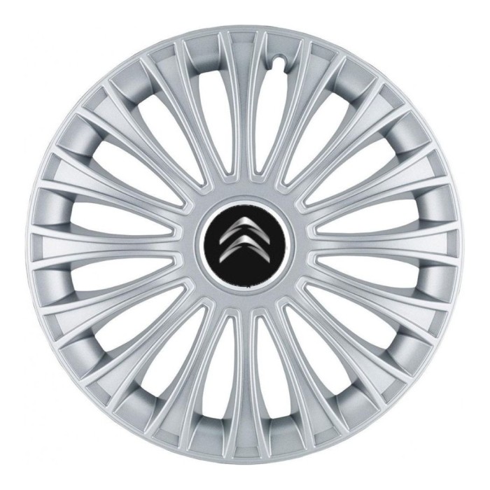 Set 4 Capace Roti, potrivite jantelor de R14, pentru Citroen, model dino cromat