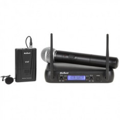 Set doua microfoane (mana + clip) vhf rebel