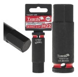 Cheie tubulara de impact HEX 1 / 2&quot;, H22, Cr-Mo, Tvardy T00217-22