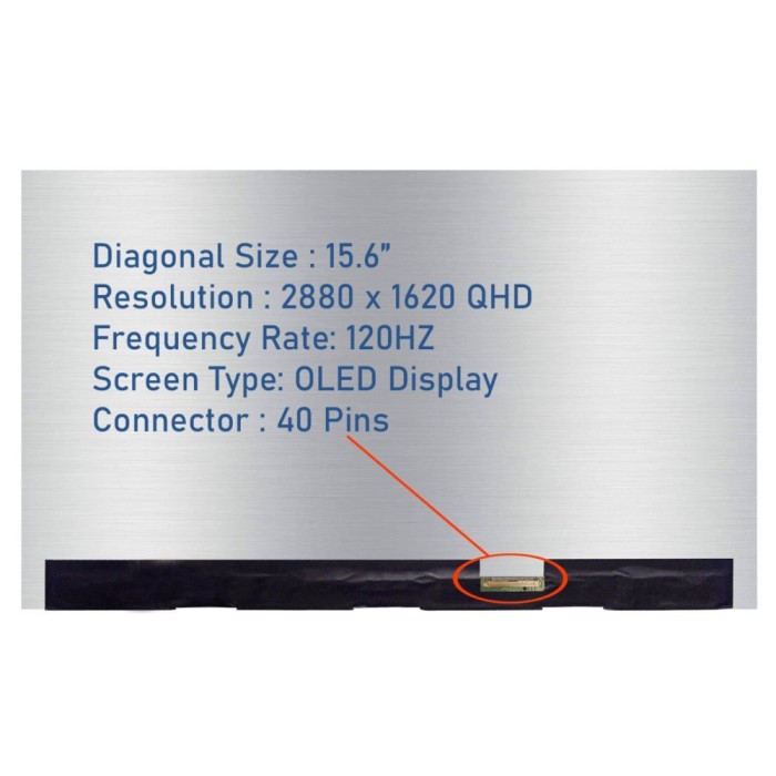 Display OLED Laptop, Asus, VivoBook Pro 15 K6502V, K6502VJ, K6502VU, K6502VV, K6502H, K6502HC, K6502HCB, K6502HE, 18200-15601900, ATNA56AC02, 15.6 inc